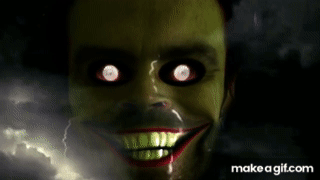 scary face gif