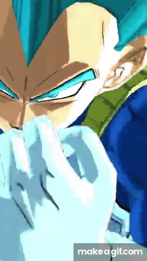 Dragon Ball Vegeta Super Saiyan Blue GIF