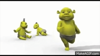 Shrek shuffle on Make a GIF