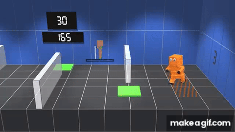 AI Learns to Walk (deep reinforcement learning) on Make a GIF