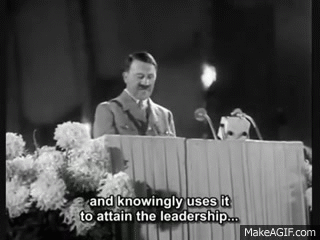 Adolf Hitler - speech (English Subtitles). on Make a GIF