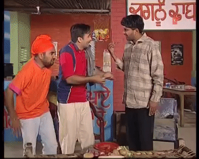Bhagwant Mann and Rana Ranbir in Sawdhan Agge Bhagwant Mann (2003)