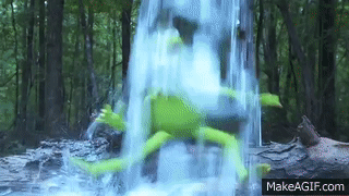 Kermit the Frog Takes the ALS Ice Bucket Challenge | The Muppets on Make a  GIF