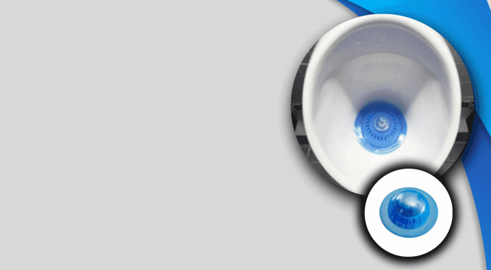 Toilet blue flush on Make a GIF