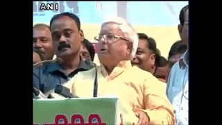 How Lalu Prasad Yadav Funny Speech Mimic PM Narendra Modi - 2015 on Make a  GIF