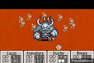 Mother 3 Consecutive 16-hit combos (on Unfounded Revenge) on Make a GIF