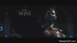 Mortal Kombat X - Kitana Victory Pose - All Variations on Make a GIF