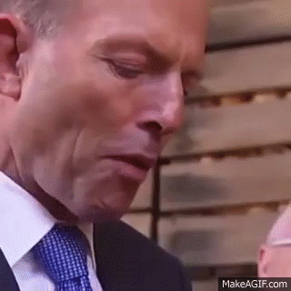 Tony Abbott eats raw onion on Make a GIF