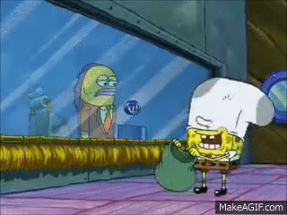 Spongebob and Patrick rob a bank on Make a GIF