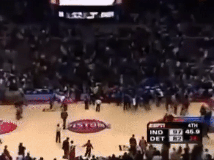 Malice at the Palace - Pistons vs Pacers - November 19, 2004