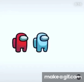 Among us death animations meme on Make a GIF