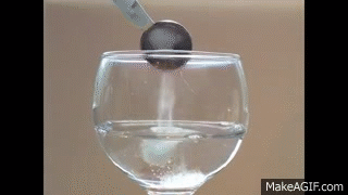 salt water table dissolves makeagif