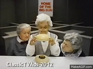 1984 Wendy's Where's the Beef? with Clara Peller #1 on Make a GIF