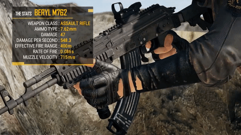 PUBG - New Weapon - Beryl M762 on Make a GIF
