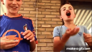 Kid Chokes on Gumball, set to Wii Music on Make a GIF