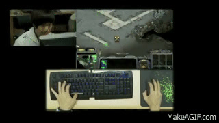 Korean Gamers APM Demonstration on Make a GIF