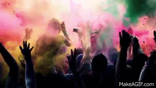 Holi. Festival of Colors. 2011 on Make a GIF