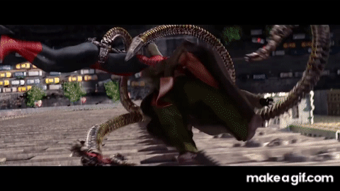 Spider-Man vs. Dr Octopus Bank Fight (Extended) | Spider-Man 2 (2004) Movie Clip on Make a GIF