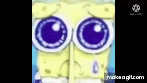 spongebob crying transition gif on Make a GIF