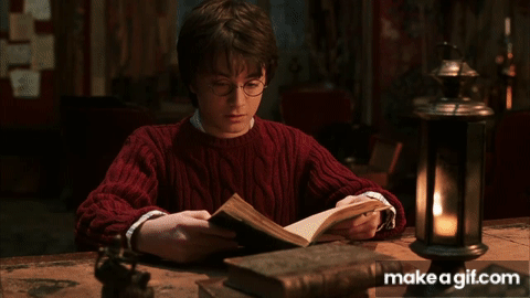 Read Harry Potter GIF - Find & Share on GIPHY