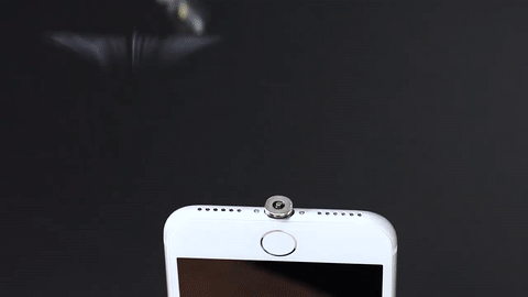 Cabo carregador Magnético com rotação 540º com LED imã premium on Make a GIF