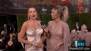 Sofia Vergara Comments on Her Sexy Signature Style | E! Live from the Red  Carpet on Make a GIF