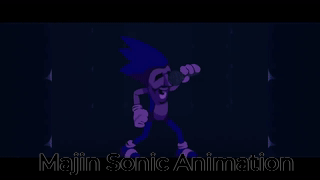Friday Night Funkin - Majin Sonic Animation on Make a GIF