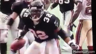 Jamal Anderson (Original) Dirty Bird touchdown celebration! on Make a GIF