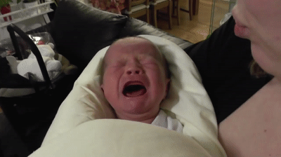 Newborn Baby Crying, Best Baby&#39;s Face When Sad And Crying on Make a GIF