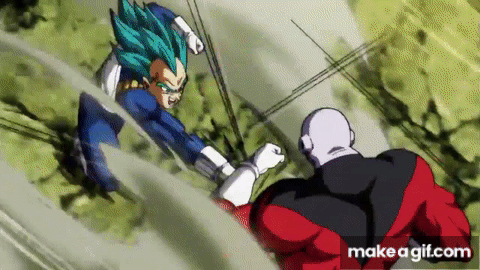 Vegeta vs Jiren  Dragon Ball Super Episode 122 English Sub on Make a GIF