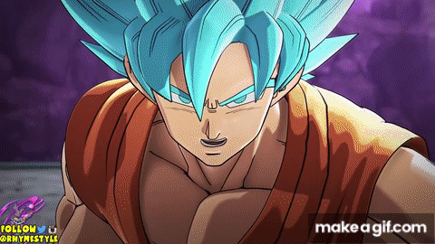 Super Saiyan Blue Goku Preview - Dragon Ball Legends on Make a GIF