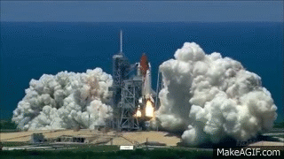 space shuttle launch fail gif