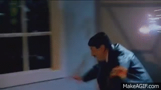 Hitler jumping out of a window (scene from Danger 5) on Make a GIF.