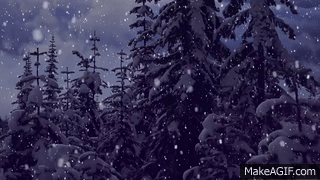 Snow Falling Motion Effect - Christmas Background Video on Make a GIF