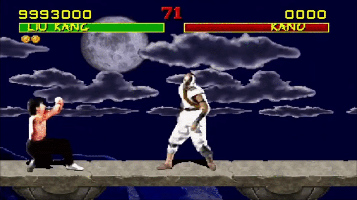 Liu Kang Fatality - Mortal Kombat 1 (GIF)  Mortal kombat 1, Mortal kombat, Liu  kang