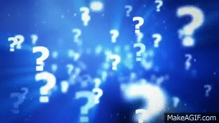 Questionmark animation - Blue on Make a GIF