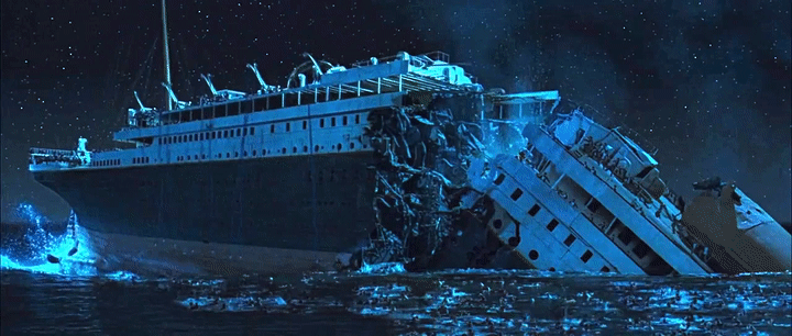 Titanic 1997 Sinking Scene On Make A Gif