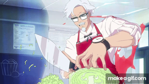 KFC | Anime Colonel Sanders on Make a GIF