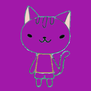Glowing kitty on Make a GIF