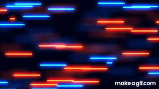 Passing Blue And Orange Neon Light Beams Free Animation Loop Background On Make A Gif