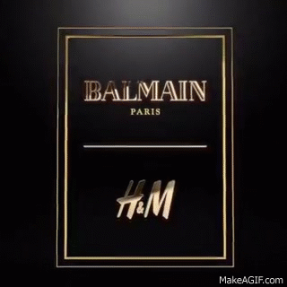 H&M x Balmain Coming This Fall on Make a GIF
