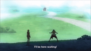 One Piece 1 Luffy Waits For Sanji At The Promised Place On Make A Gif