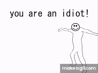 you are an idiot remix on Make a GIF