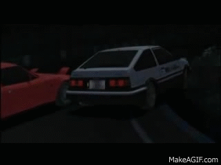 Initial D Battle Stage 2 Ae86 Vs Mx 5 On Make A Gif