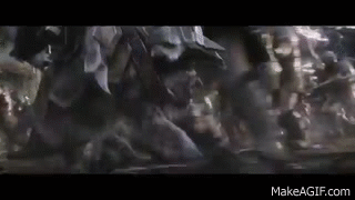 Dáin II Ironfoot Arrives - The Hobbit: The Battle of the Five Armies - Full  HD on Make a GIF
