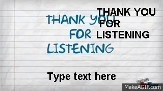 thank you for listening animation