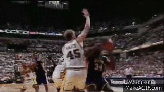 Shaquille O'Neal Dunk on Make a GIF