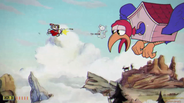 Cuphead - Wally Warbles Knockout Scene 1 on Make a GIF